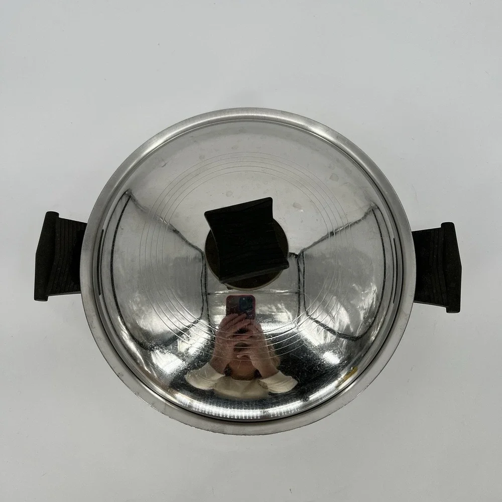 Rena Ware‎ 3 Qt Saucepan Regal Ware Multi-Ply Stainless Saute Pot Frying Pan Lid